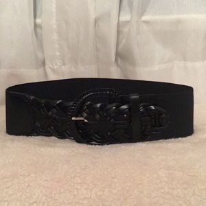 Black Leather/Polyester New York & Company Belt